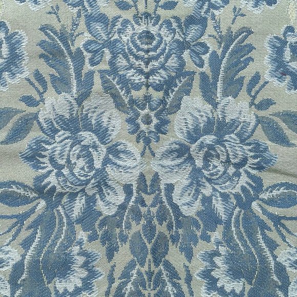 Mid-Century Modern White Lodge Italy Silk Jade Blue Scalamandre Silks Sample - Picture 8 of 16